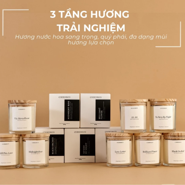 Nến thơm hương nước hoa 3 tầng hương - Hình ảnh 3