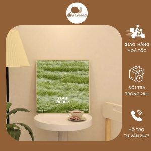 Tranh canvas đồng cỏ bình yên.