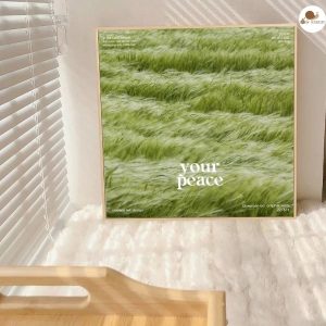 Tranh canvas đồng cỏ bình yên.
