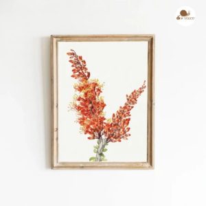Tranh canvas họa tiết hoa lá đẹp